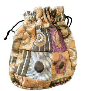 Fabric Gift Bag Jewelry Bag Drawstring Satchel 8x7 Green Purple Gold DH525